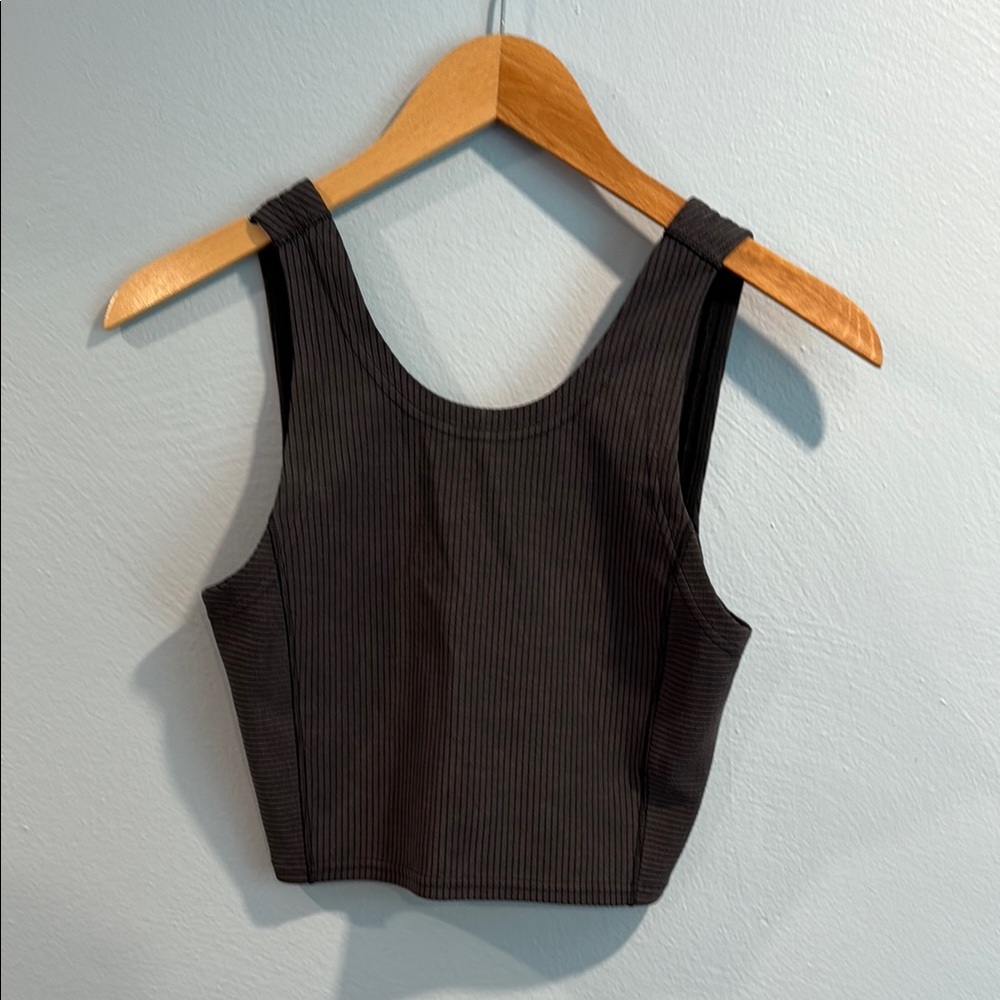 lululemon athletica Black Ribbed Tank Top